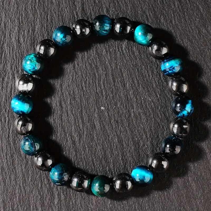 Błękitnie szklista bransoletka „Astra Fusion”