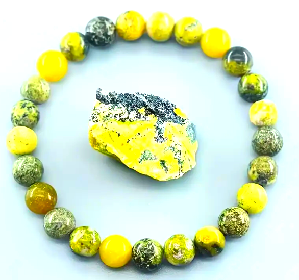 Bransoletka z naturalnego serpentynu „Verdantis”