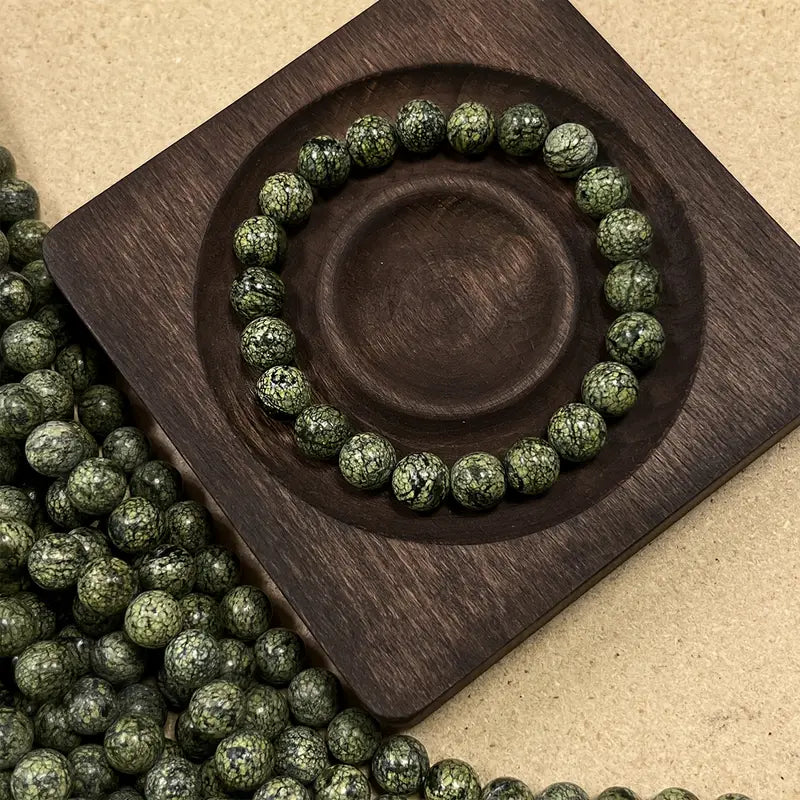 Bransoletka z naturalnego serpentynu „Forestis”