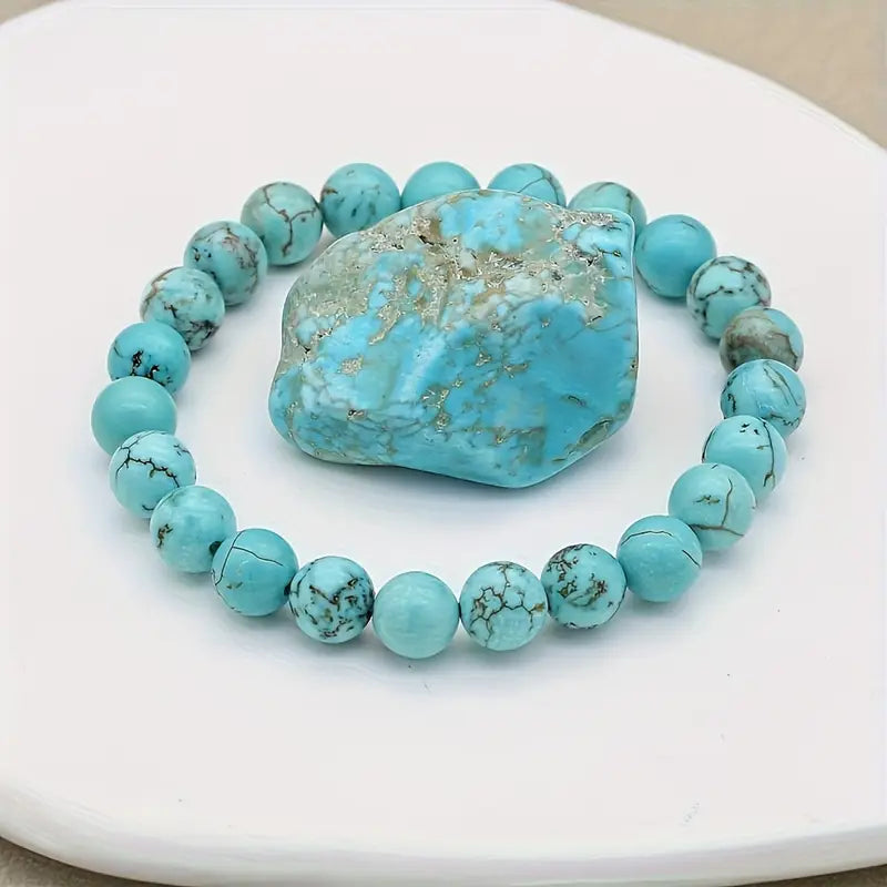 Bransoletka z naturalnych kamieni„Essentia Stone" – Turquoise Edition”