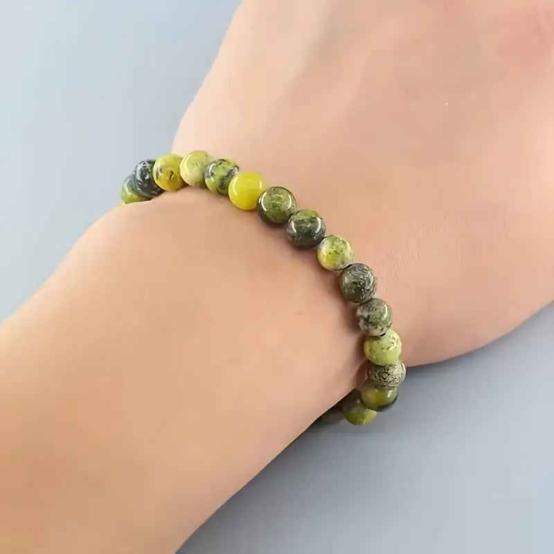 Bransoletka z naturalnego serpentynu „Verdantis”