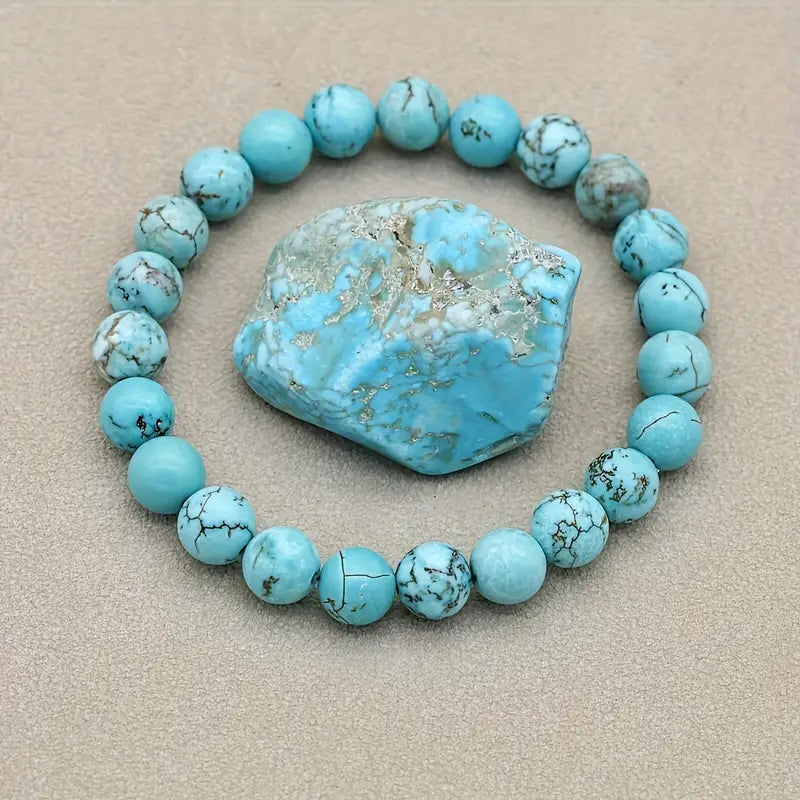 Bransoletka z naturalnych kamieni„Essentia Stone" – Turquoise Edition”