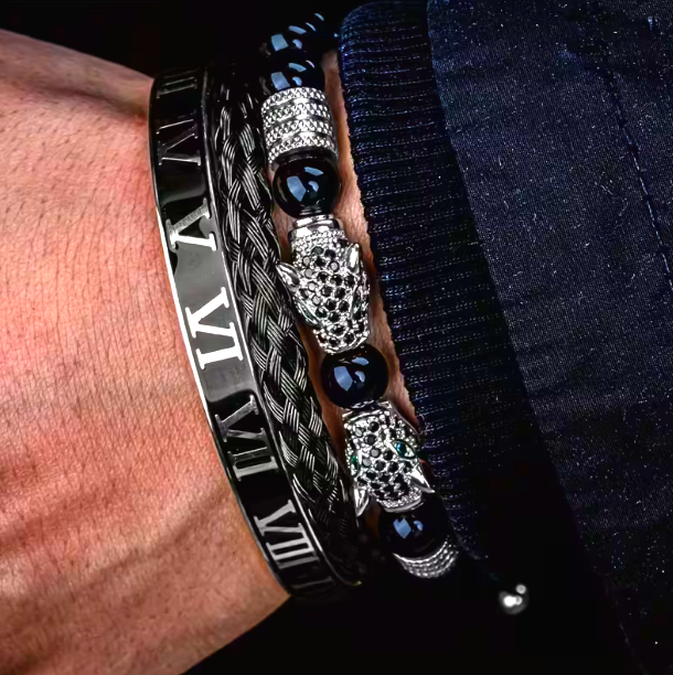 Bransoletka męska „Dominus Panther”